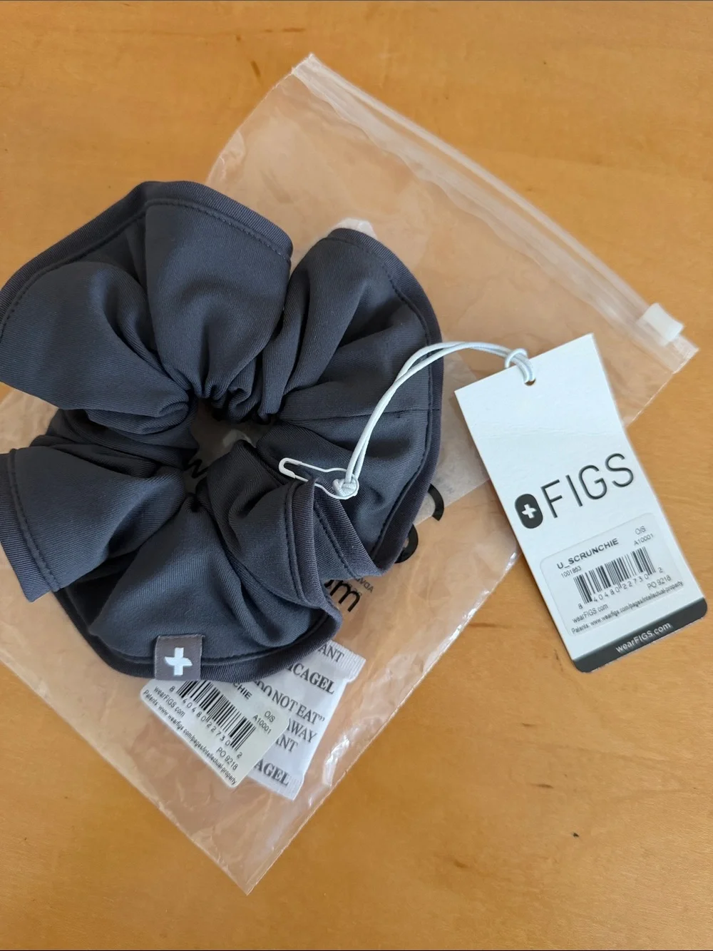 FIGS Dark Gray Hair Scrunchie